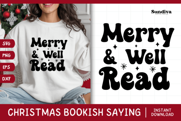 Christmas Bookish Quote SVG 12: A Festive Embroidery Design for the Holidays