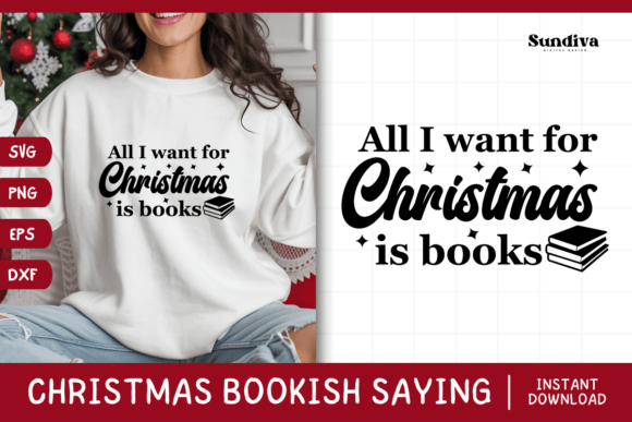 Christmas Bookish Quote SVG 25 Review for Real Projects