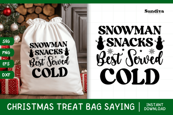 Christmas Treat Bag Quote SVG 4: A Festive Embroidery Design for Real Projects